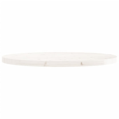 Tafelblad Rond Ø90X3 Cm Massief Grenenhout Wit