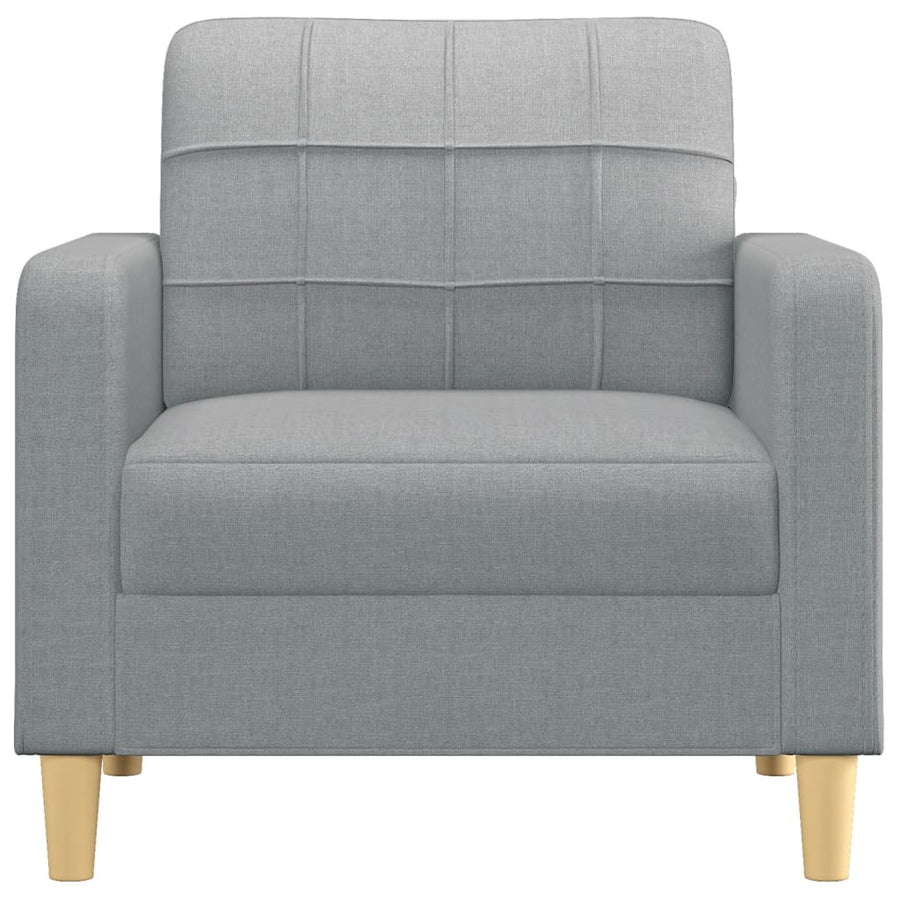 Fauteuil Stof 60 cm Lichtgrijs