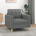 Fauteuil Stof 60 cm Donkergrijs