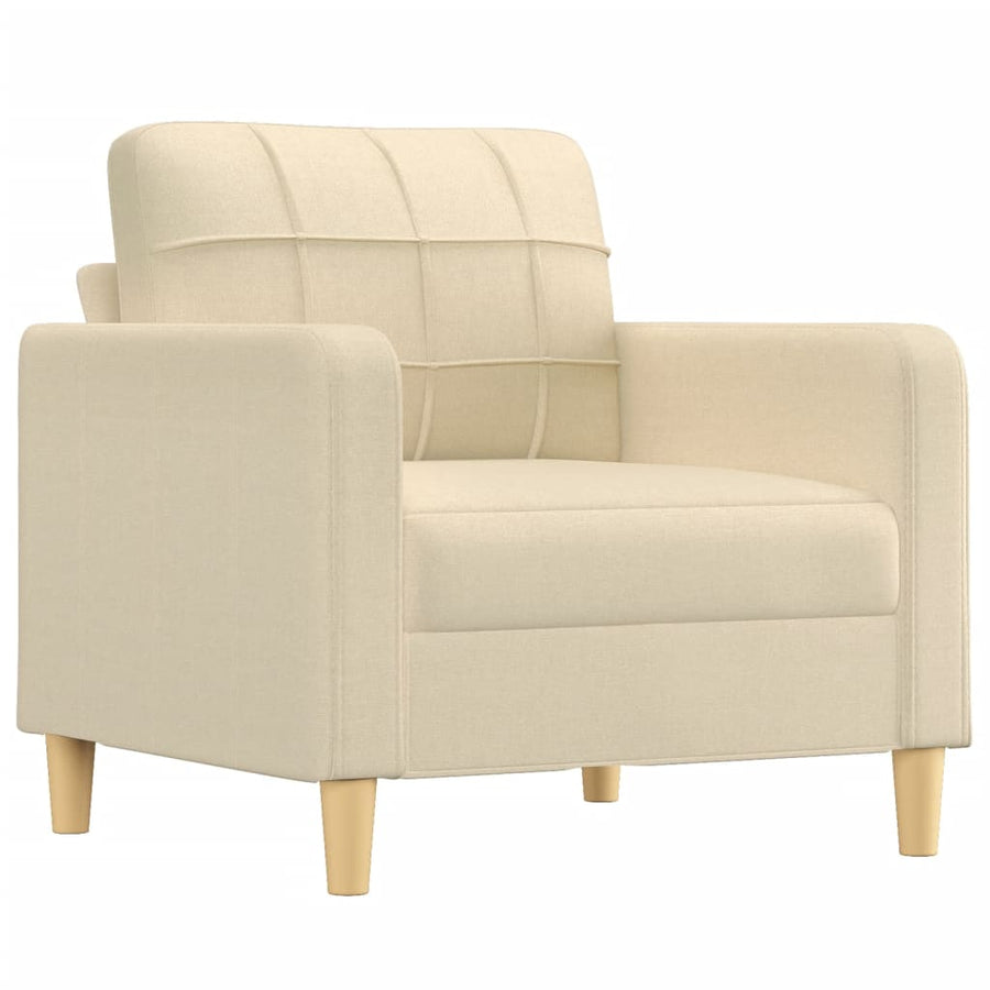 Fauteuil 60 Cm Stof Crèmekleurig