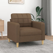 Fauteuil 60 cm stof bruin 78x77x80 cm