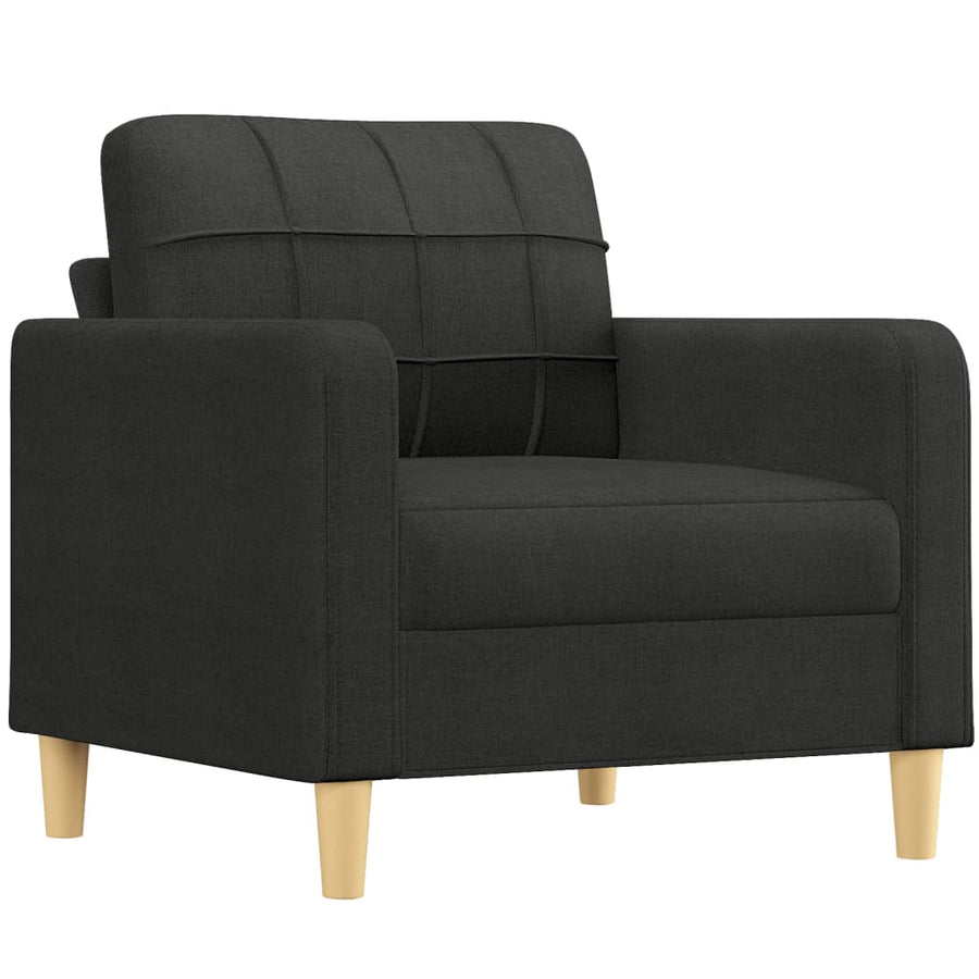 Fauteuil Stof 60 cm Zwart