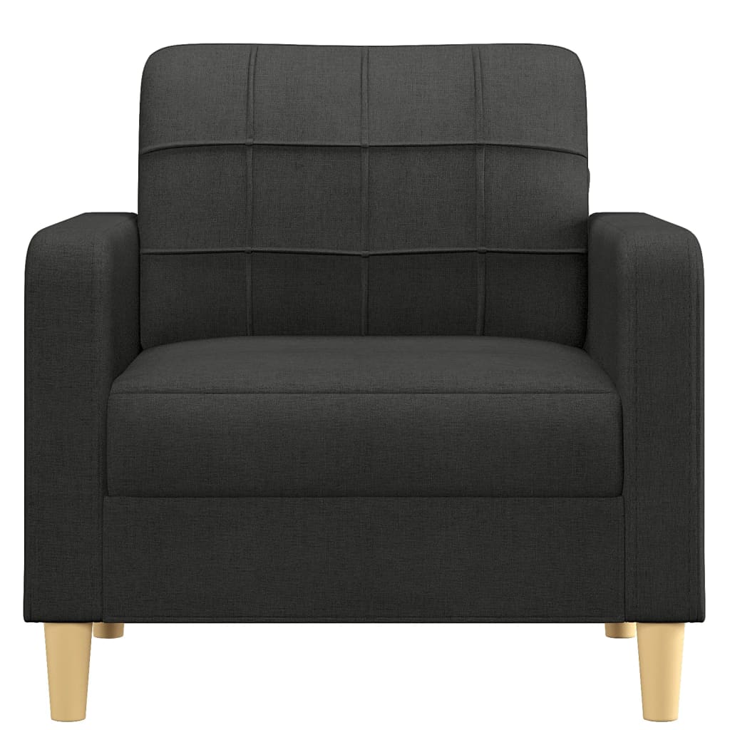 Fauteuil Stof 60 cm Zwart