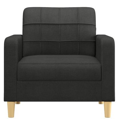 Fauteuil Stof 60 cm Zwart