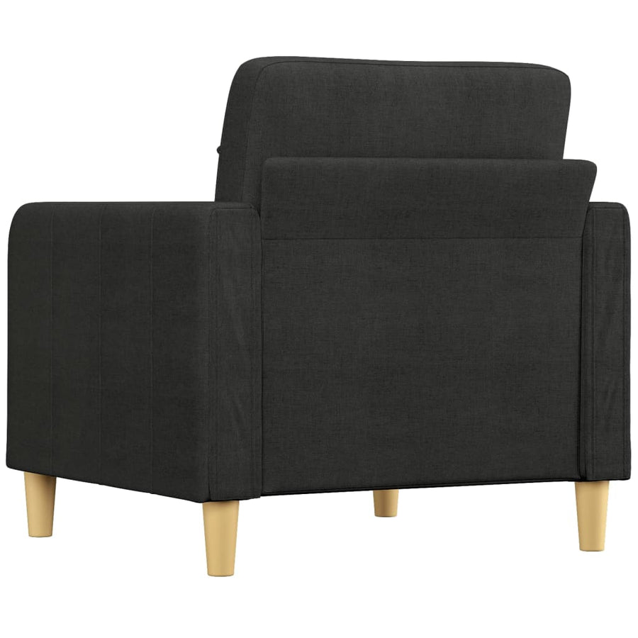 Fauteuil Stof 60 cm Zwart
