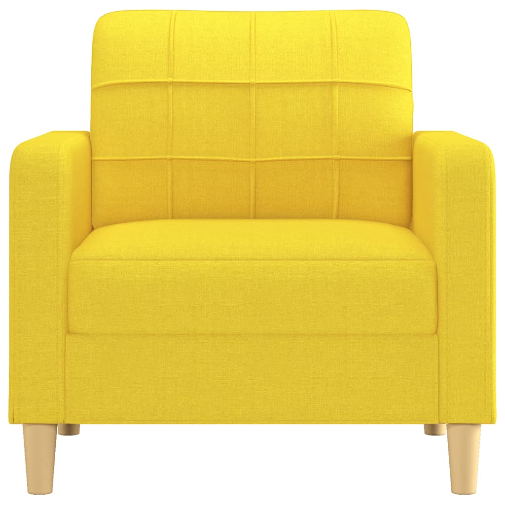 Fauteuil Stof 60 cm Lichtgeel