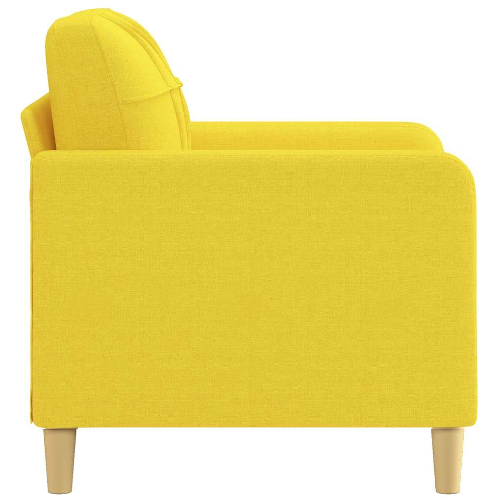 Fauteuil Stof 60 cm Lichtgeel