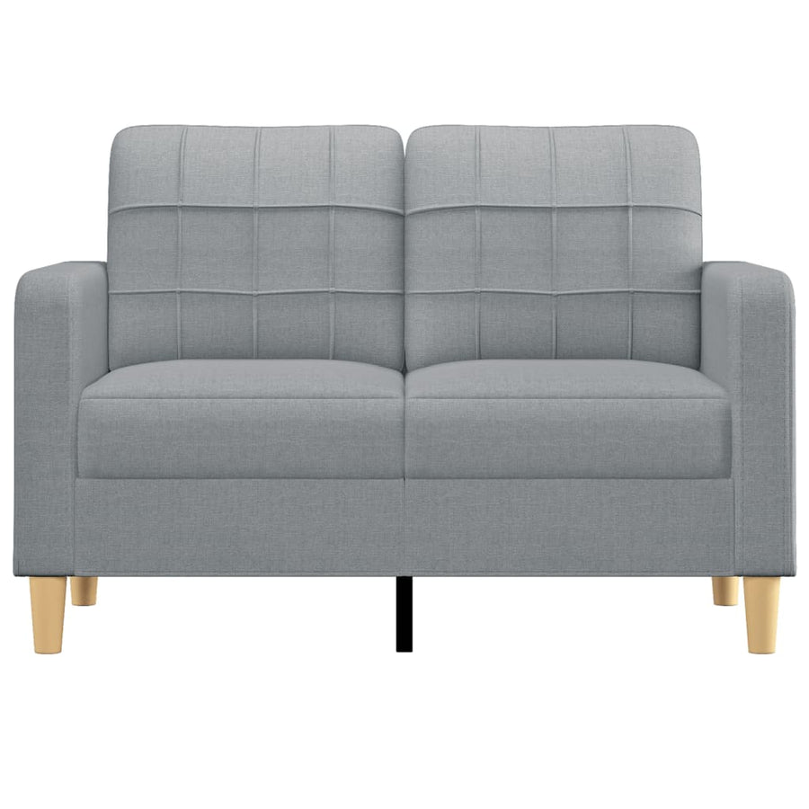 Tweezitsbank Stof 120 cm Lichtgrijs