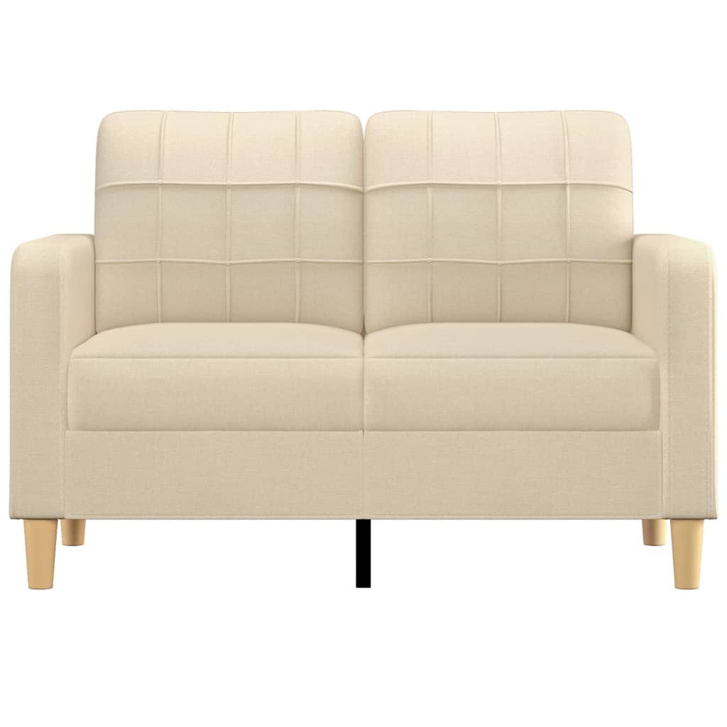 Tweezitsbank Stof Kleurig 120 cm Crème