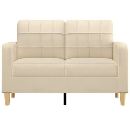 Tweezitsbank Stof Kleurig 120 cm Crème