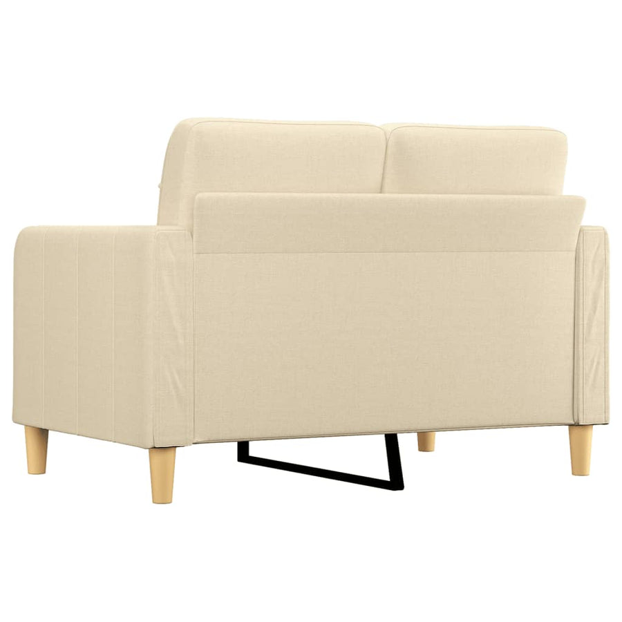 Tweezitsbank Stof Kleurig 120 cm Crème