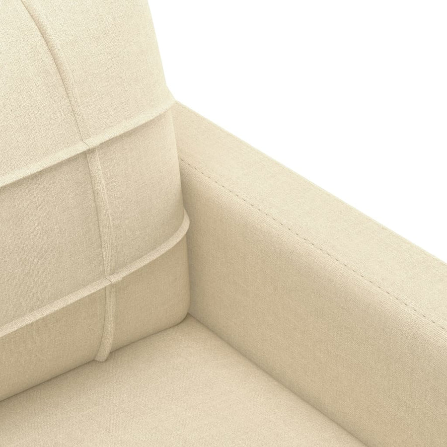 Tweezitsbank Stof Kleurig 120 cm Crème