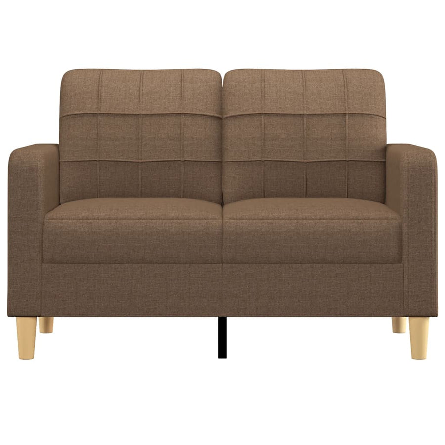 Tweezitsbank 120 Cm Stof Bruin