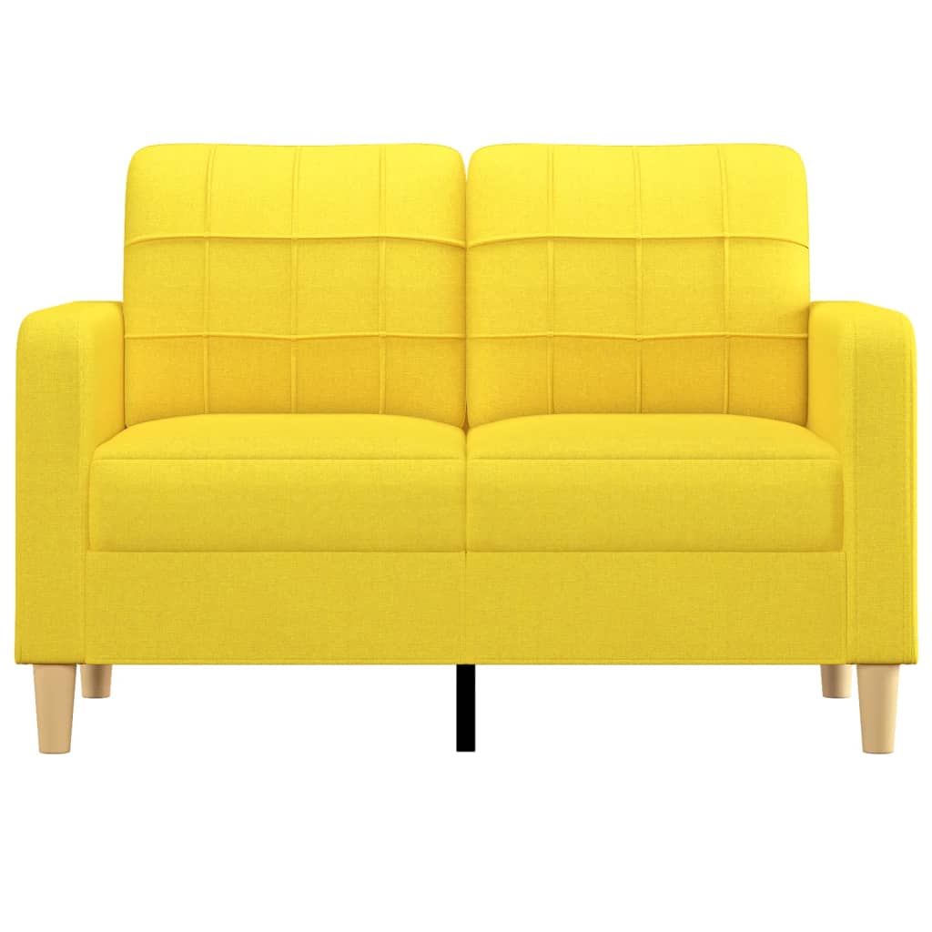 Tweezitsbank Stof 120 cm Lichtgeel