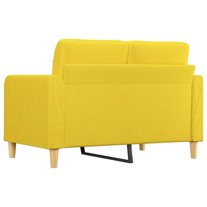 Tweezitsbank Stof 120 cm Lichtgeel