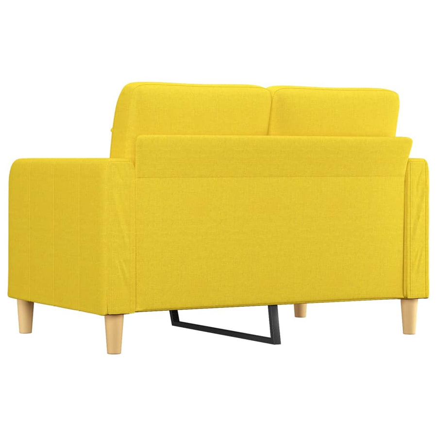 Tweezitsbank Stof 120 cm Lichtgeel