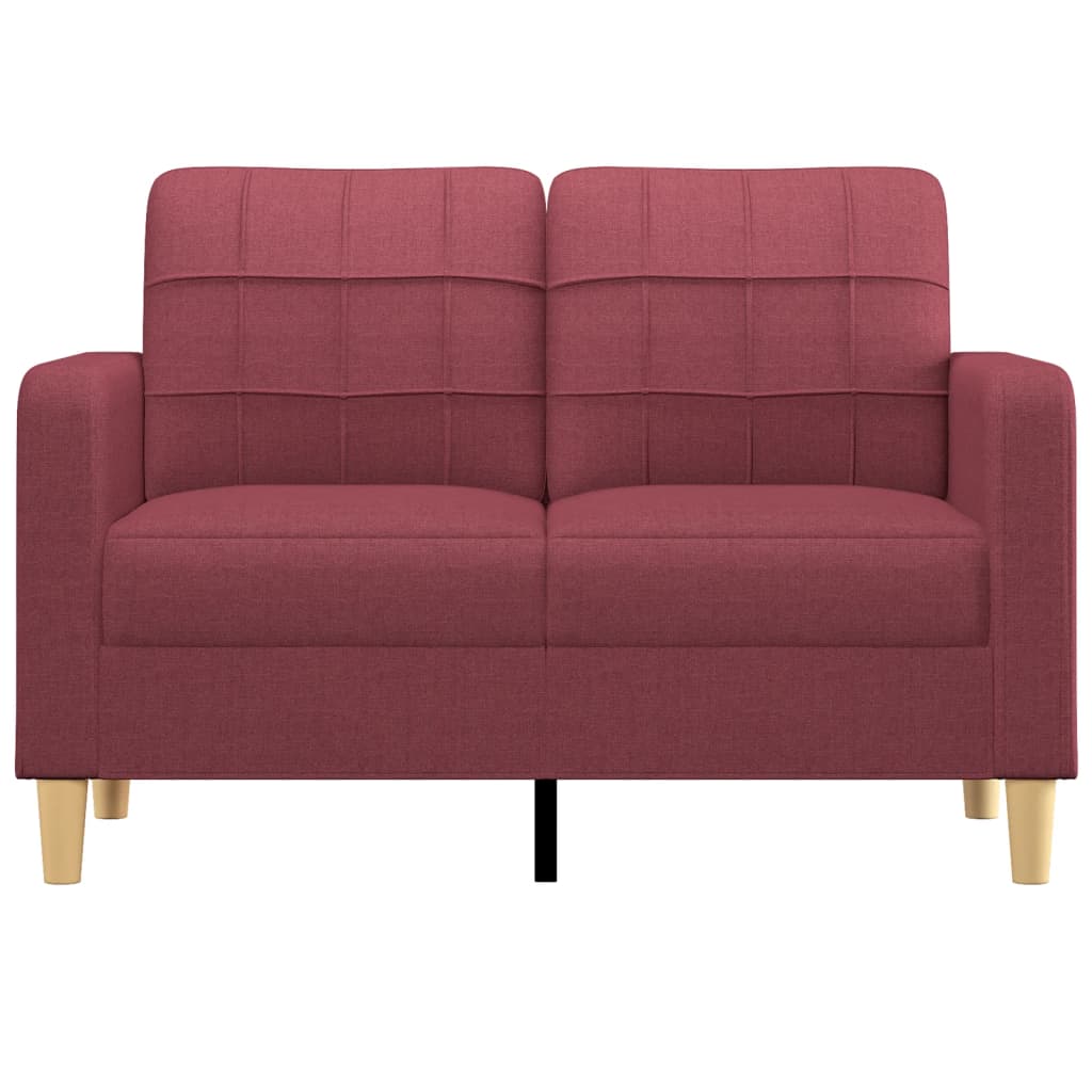 Tweezitsbank Stof 120 cm Wijnrood