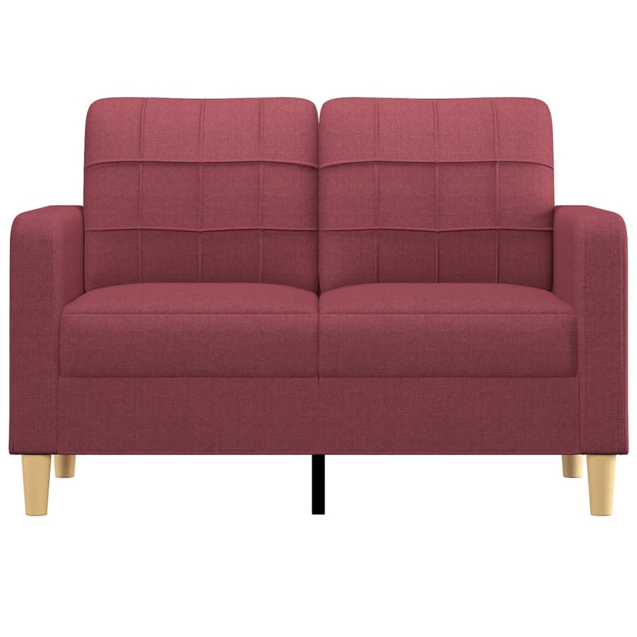Tweezitsbank Stof 120 cm Wijnrood