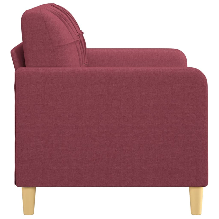 Tweezitsbank Stof 120 cm Wijnrood