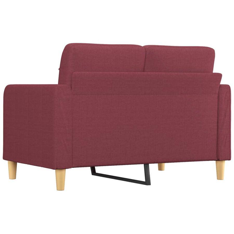 Tweezitsbank Stof 120 cm Wijnrood