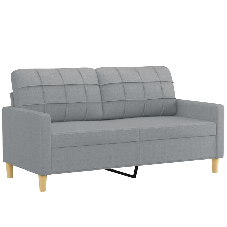 Tweezitsbank Stof 140 cm Lichtgrijs