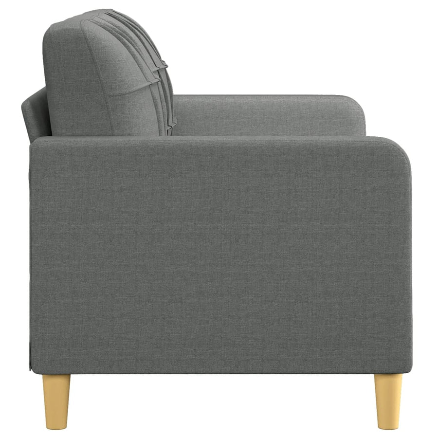 Tweezitsbank Stof 140 cm Donkergrijs