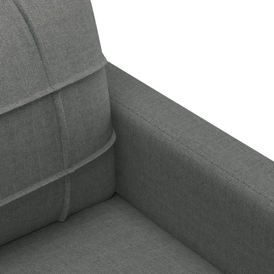 Tweezitsbank Stof 140 cm Donkergrijs
