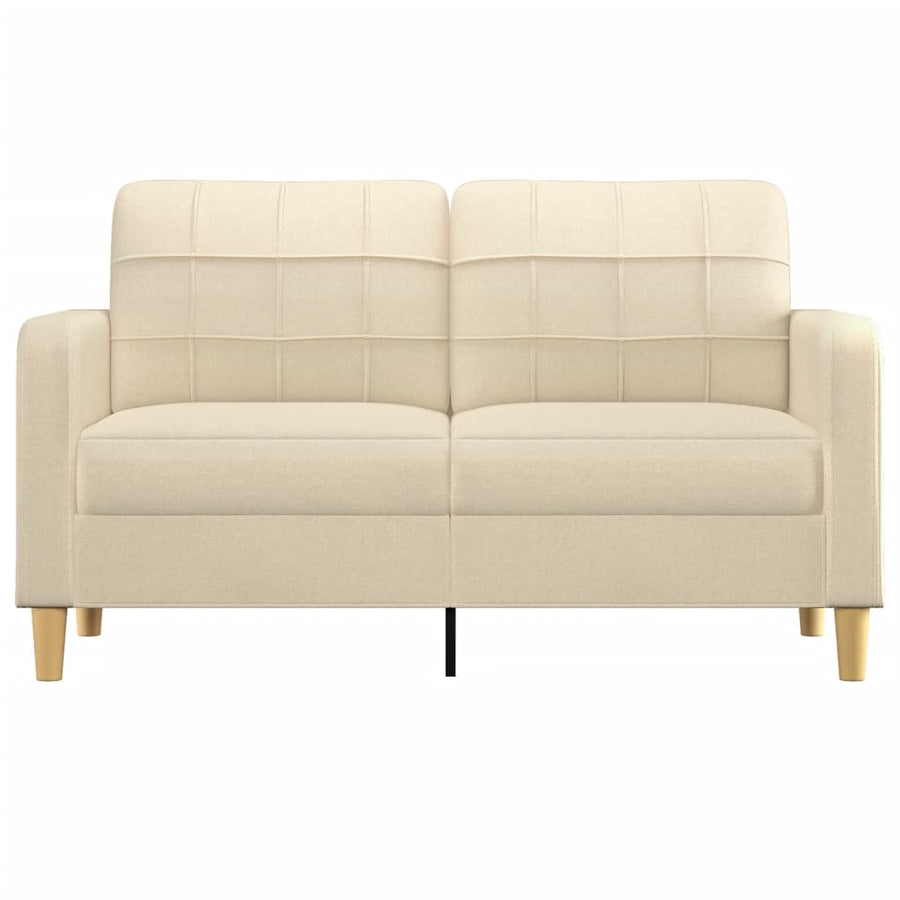 Tweezitsbank Stof Kleurig 140 cm Crème