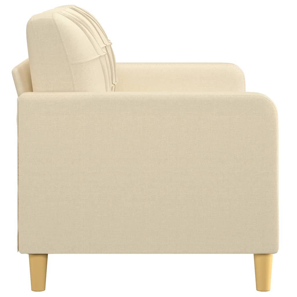 Tweezitsbank Stof Kleurig 140 cm Crème