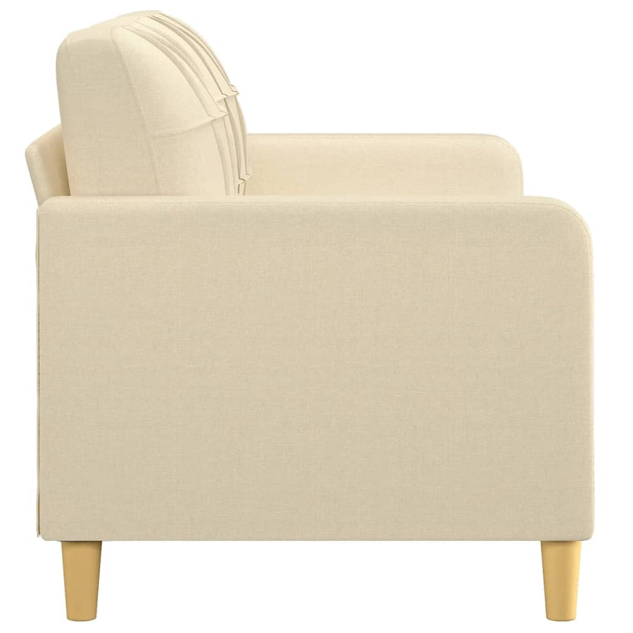 Tweezitsbank Stof Kleurig 140 cm Crème