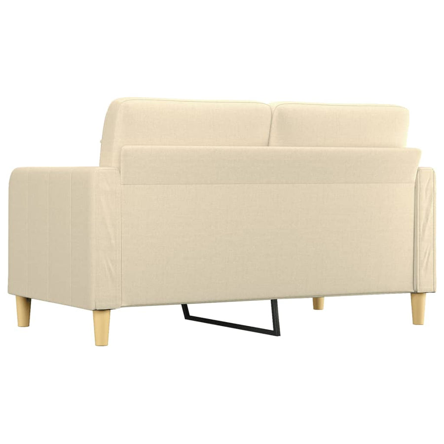 Tweezitsbank Stof Kleurig 140 cm Crème