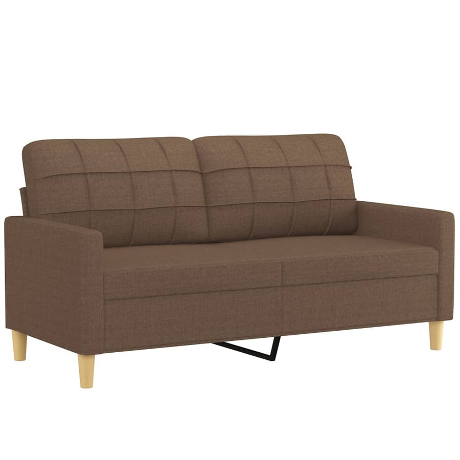 Tweezitsbank Stof 140 cm Bruin