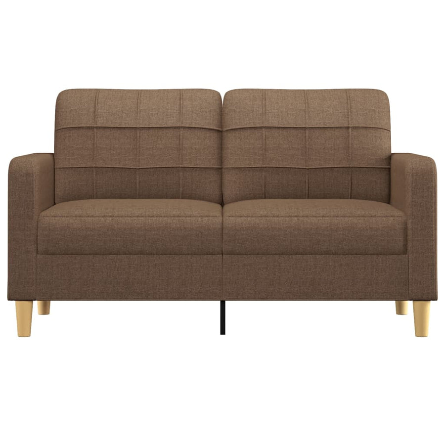 Tweezitsbank Stof 140 cm Bruin