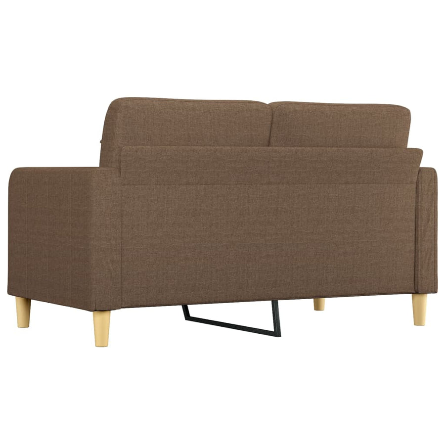 Tweezitsbank Stof 140 cm Bruin