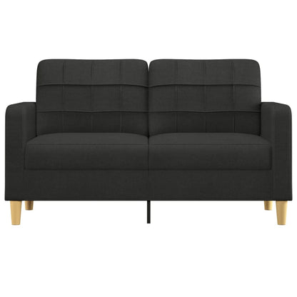 Tweezitsbank Stof 140 cm Zwart