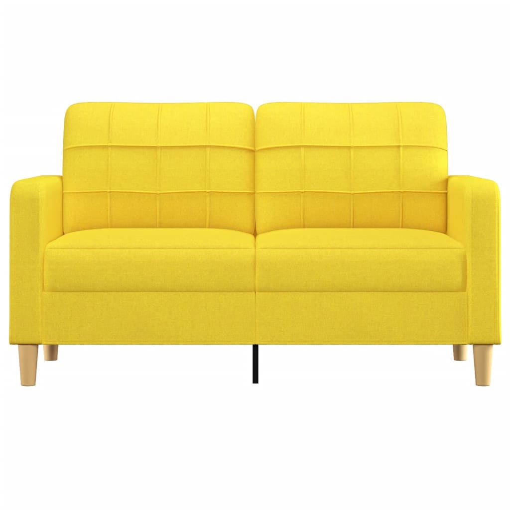 Tweezitsbank Stof 140 cm Lichtgeel