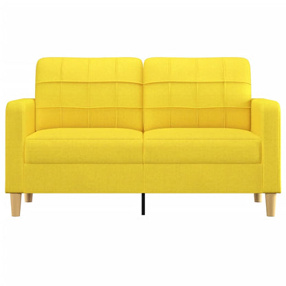 Tweezitsbank Stof 140 cm Lichtgeel