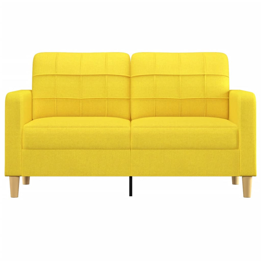 Tweezitsbank Stof 140 cm Lichtgeel