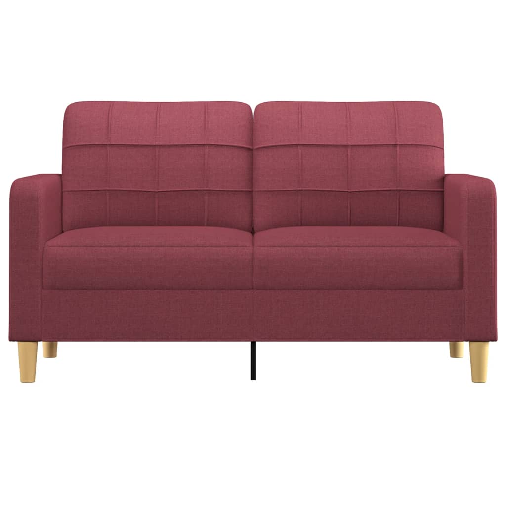 Tweezitsbank Stof 140 cm Wijnrood