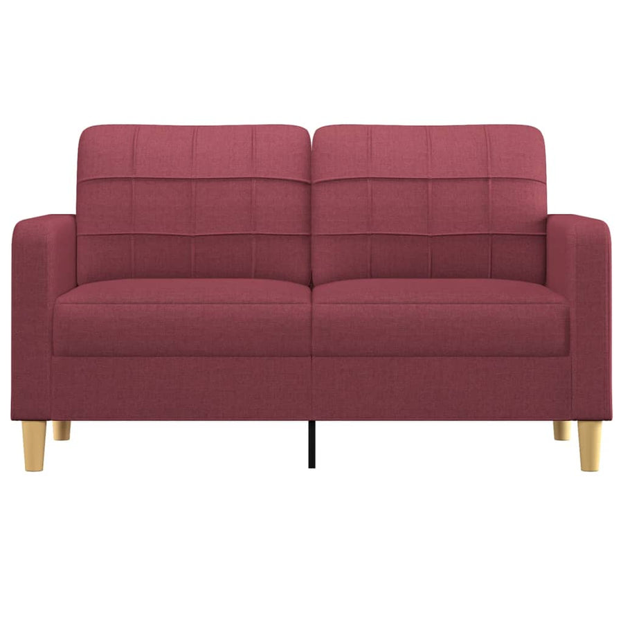 Tweezitsbank Stof 140 cm Wijnrood