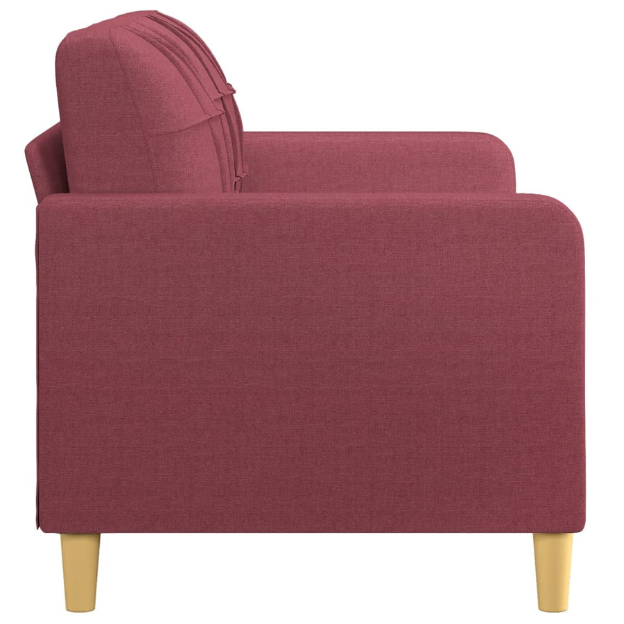Tweezitsbank Stof 140 cm Wijnrood