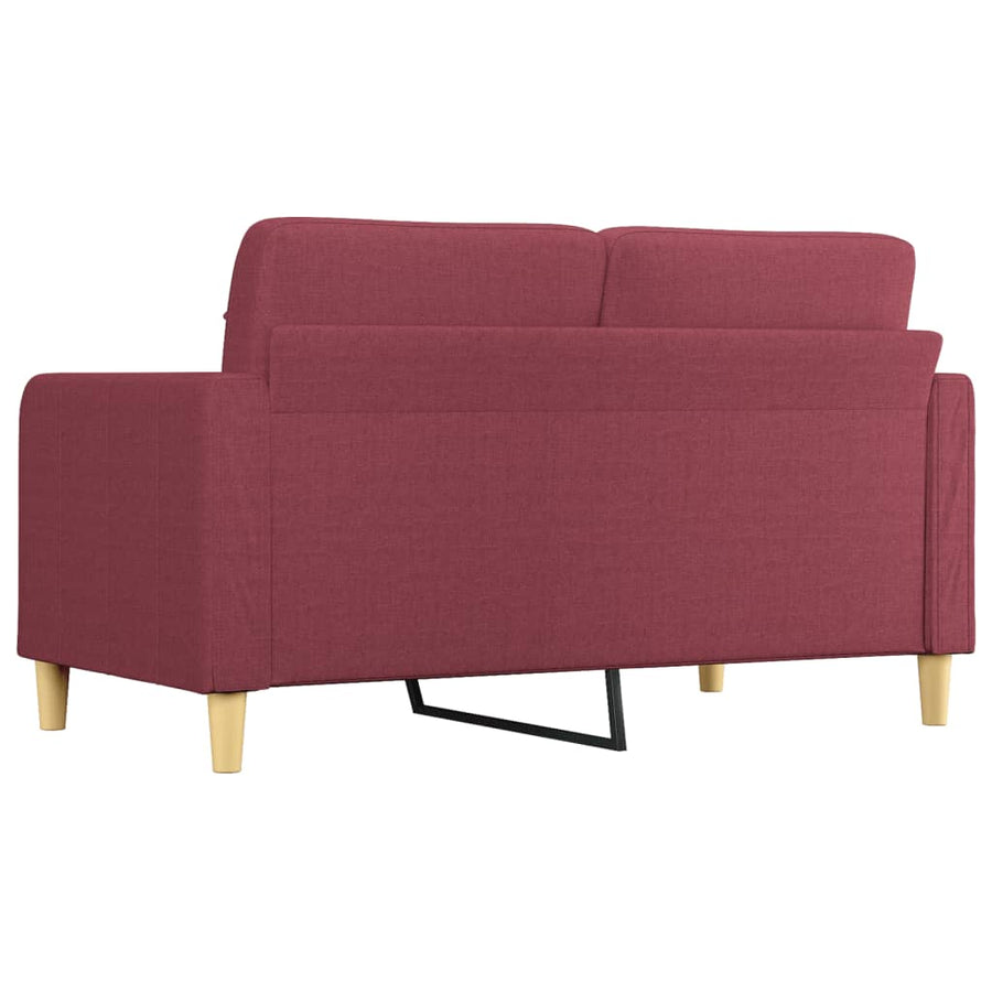 Tweezitsbank Stof 140 cm Wijnrood