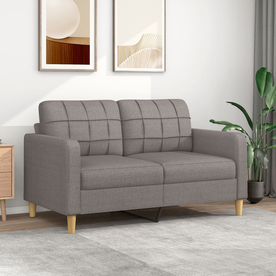 Tweezitsbank Stof 140 cm Taupe