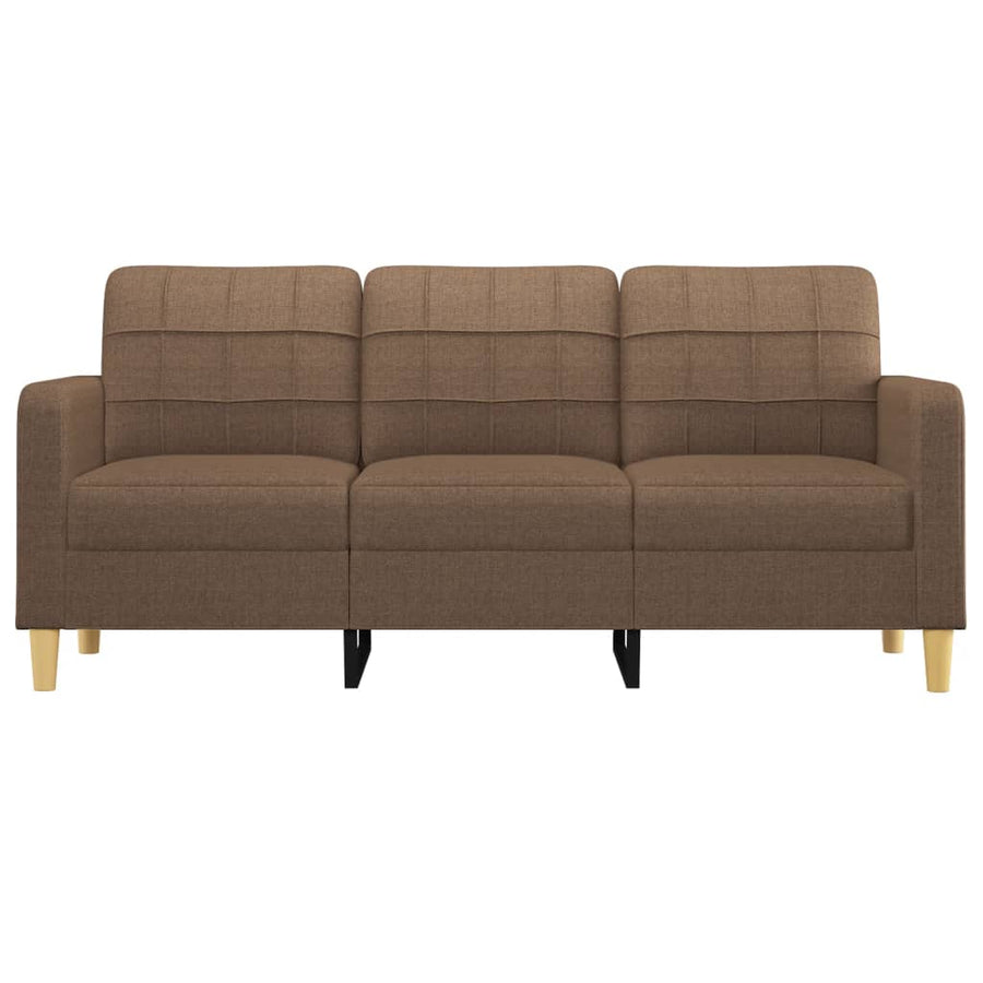 Driezitsbank Stof 180 cm Bruin