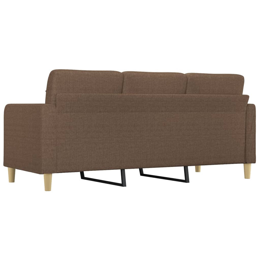 Driezitsbank Stof 180 cm Bruin