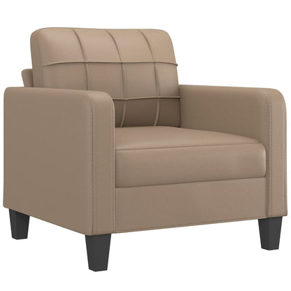 Fauteuil Kunstleer Kleurig 60 cm Cappuccino