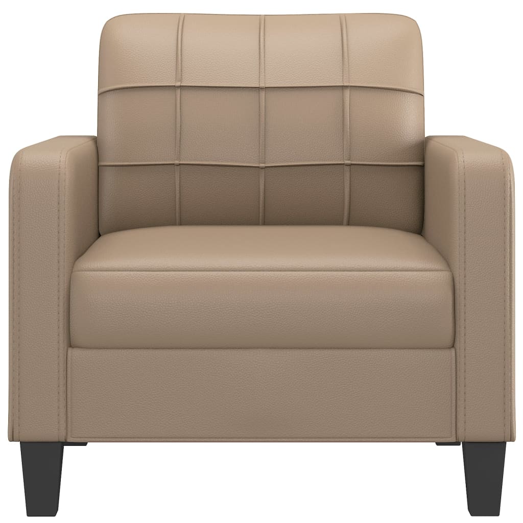 Fauteuil Kunstleer Kleurig 60 cm Cappuccino