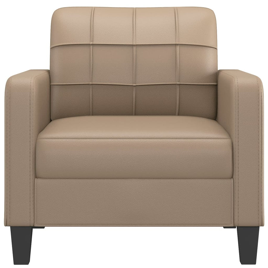 Fauteuil Kunstleer Kleurig 60 cm Cappuccino