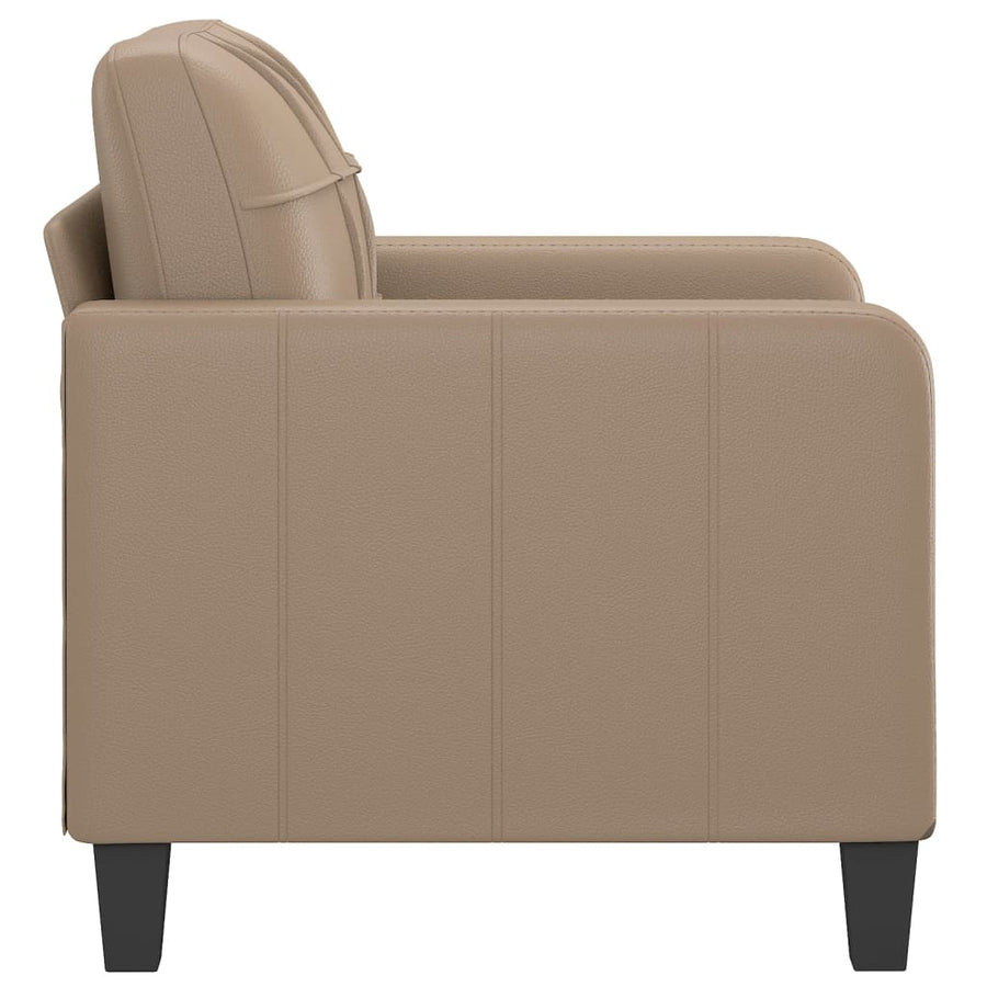 Fauteuil Kunstleer Kleurig 60 cm Cappuccino