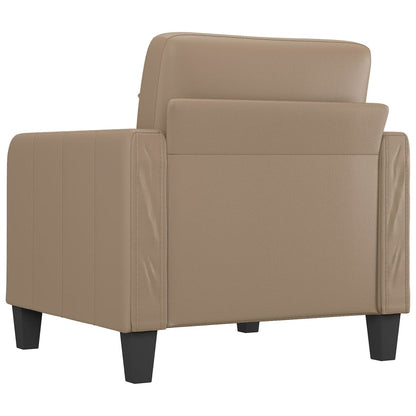 Fauteuil Kunstleer Kleurig 60 cm Cappuccino